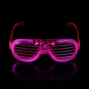 LED 야광 쉐이드 안경(핑크)