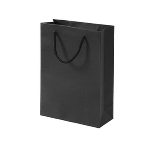 무지 세로형 쇼핑백(블랙) (20x28cm)