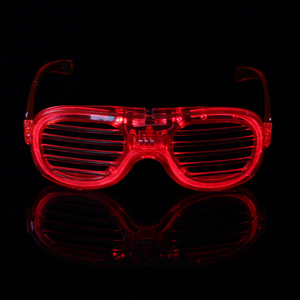 LED 야광 쉐이드 안경(레드)