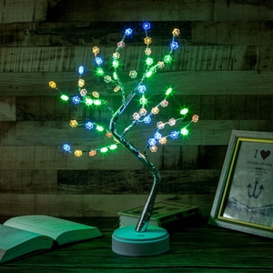 감성나무 LED 무드등(USB+건전지) (꽃잎)