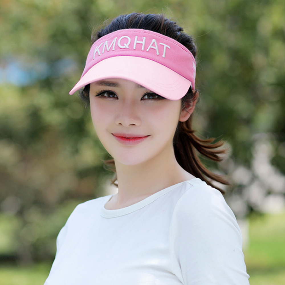 벨트형 스포츠 썬캡(핑크) 골프 등산 모자