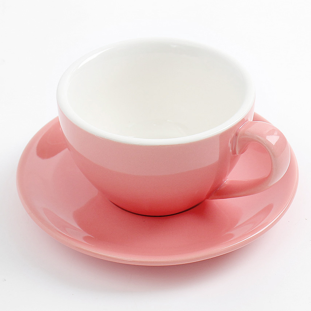 컬러팝 도자기 커피잔 세트 홈카페 찻잔세트 핑크