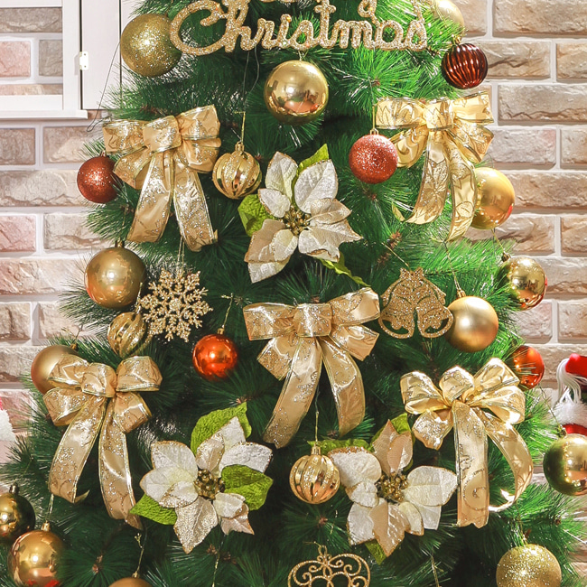 크리스마스 골드 장식세트(150cm) 크리스마스