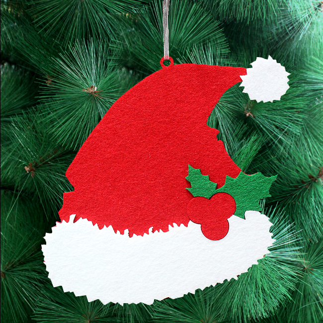 크리스마스 트리 산타 모자 장식(25cm) 트리소품