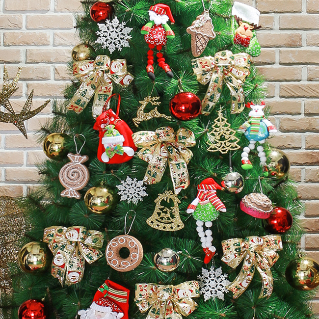 산타선물 크리스마스 트리장식세트(210cm트리용)