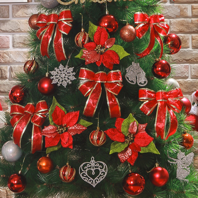 레드 트리 장식세트(150cm) 크리스마스 트리장식