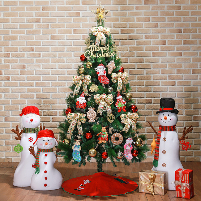 180cm 산타선물 중형 크리스마스 풀세트 트리