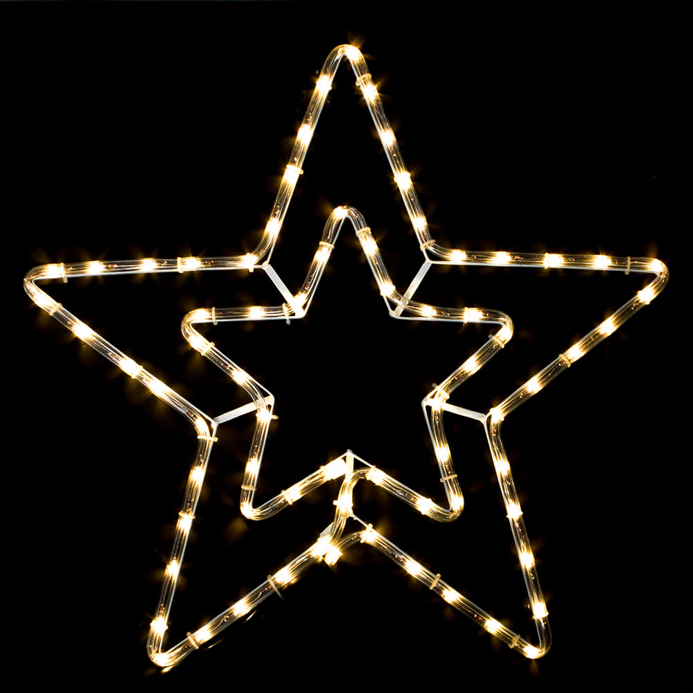 논네온 별 55cm(웜색)/크리스마스장식 별장식 전구