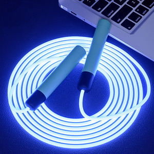 광선 야광 LED 줄넘기(블루) 다이어트 야광줄넘기