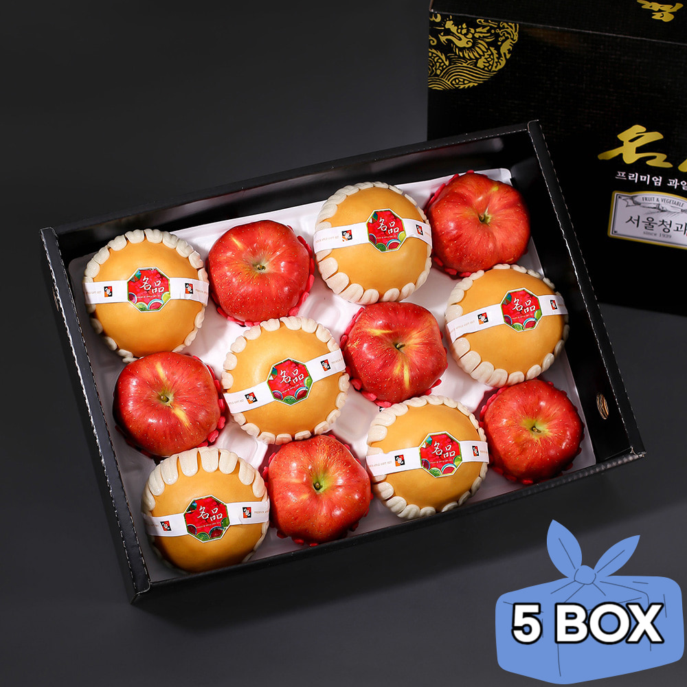 [자연예서]혼합1호 과일선물세트(사과6+배6) 5BOX