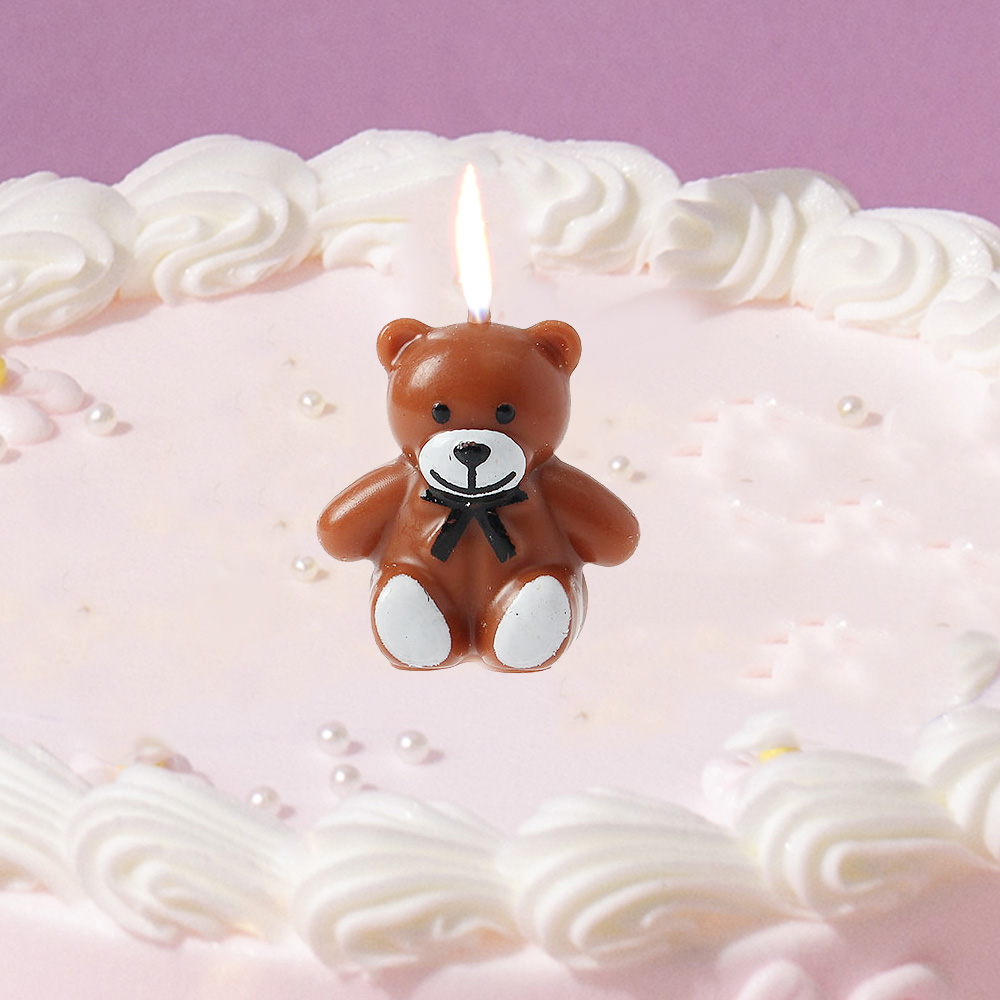 리본곰 생일 기념일 케이크초 5개입